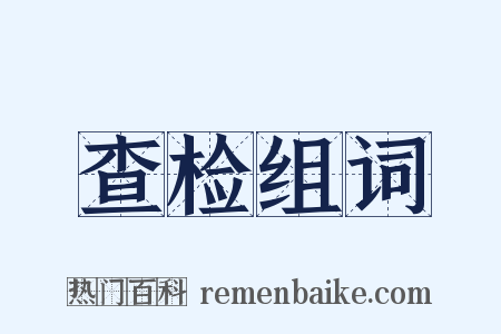 查检组词是什么意思的图片